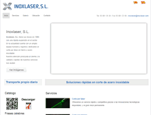 Tablet Screenshot of inoxlaser.com
